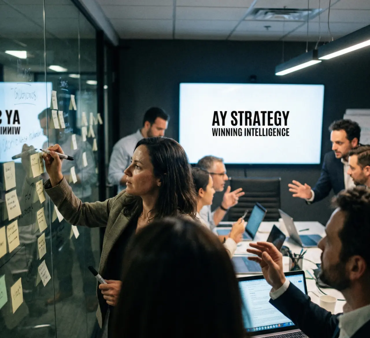ישיבת צוות בכיר של AY Strategy